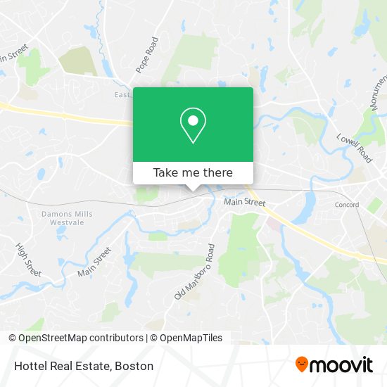 Mapa de Hottel Real Estate