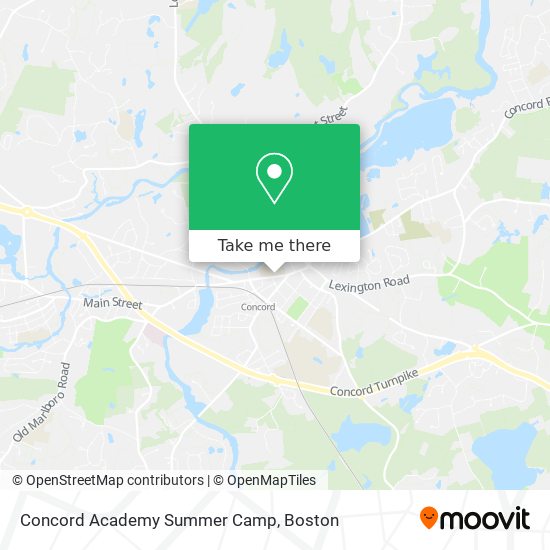 Concord Academy Summer Camp map