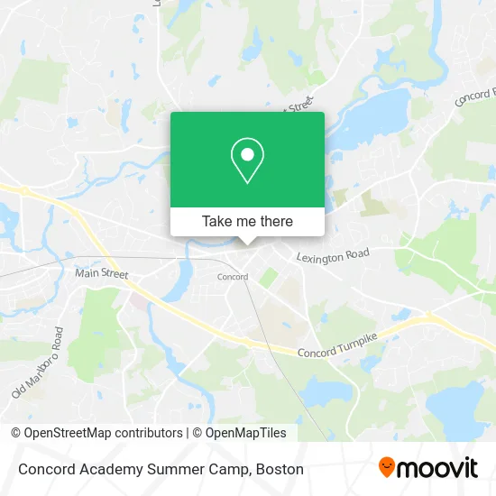 Concord Academy Summer Camp map
