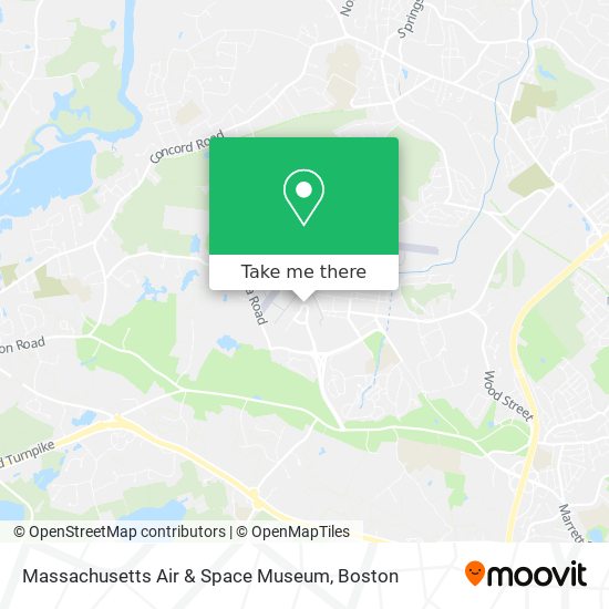 Mapa de Massachusetts Air & Space Museum