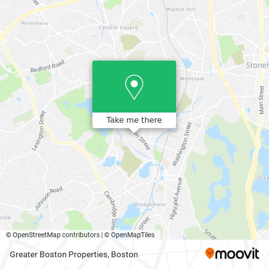 Greater Boston Properties map