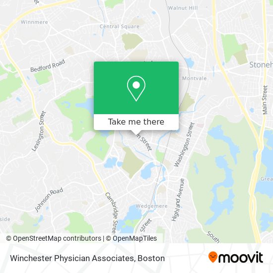 Winchester Physician Associates map