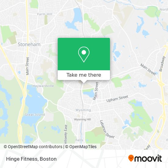 Mapa de Hinge Fitness