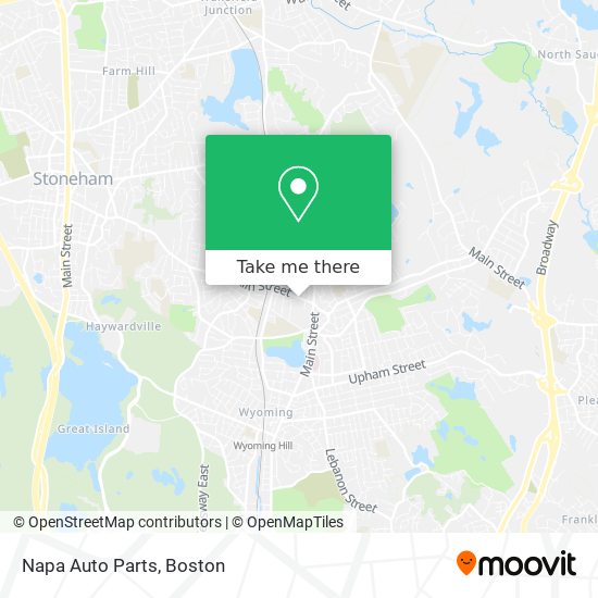 Mapa de Napa Auto Parts