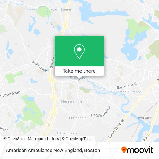 Mapa de American Ambulance New England
