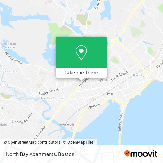 Mapa de North Bay Apartments