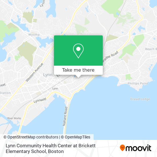 Mapa de Lynn Community Health Center at Brickett Elementary School