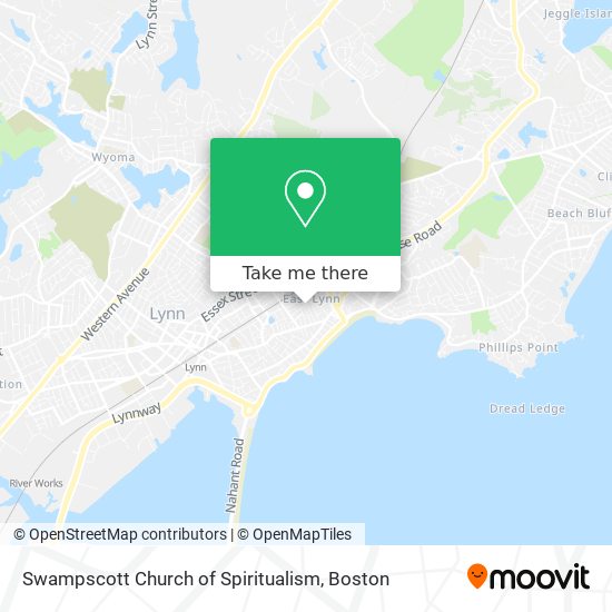 Swampscott Church of Spiritualism map
