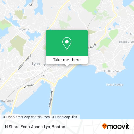 N Shore Endo Assoc-Lyn map