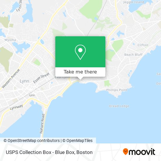 USPS Collection Box - Blue Box map