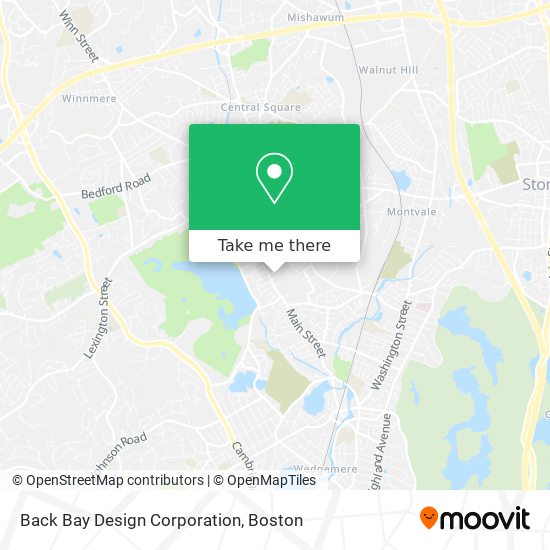 Mapa de Back Bay Design Corporation