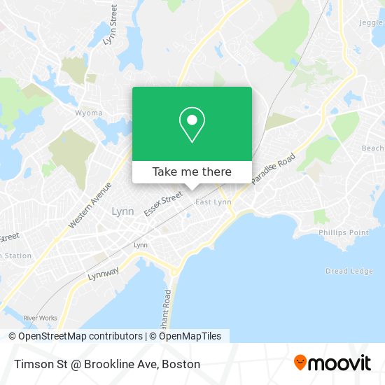 Timson St @ Brookline Ave map