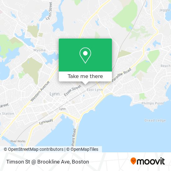 Mapa de Timson St @ Brookline Ave