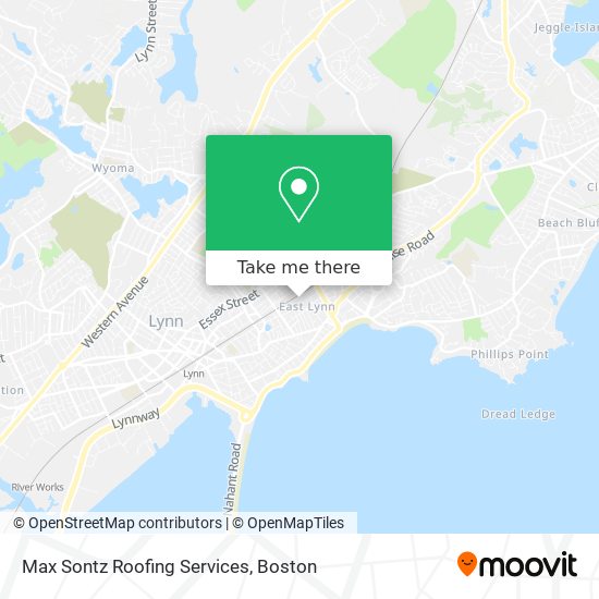 Max Sontz Roofing Services map