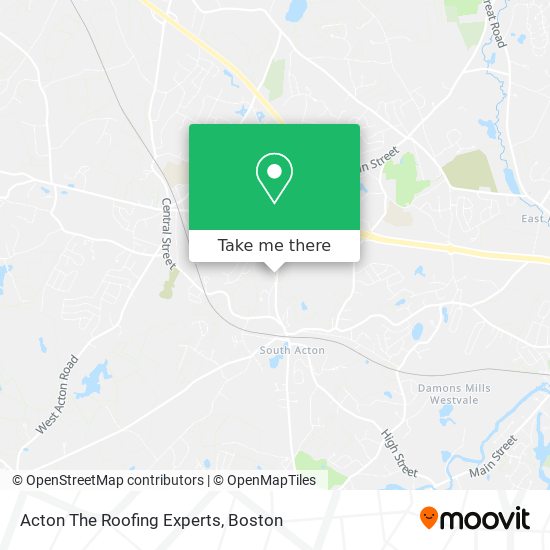 Acton The Roofing Experts map