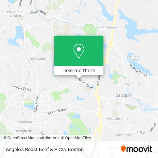 Mapa de Angelo's Roast Beef & Pizza