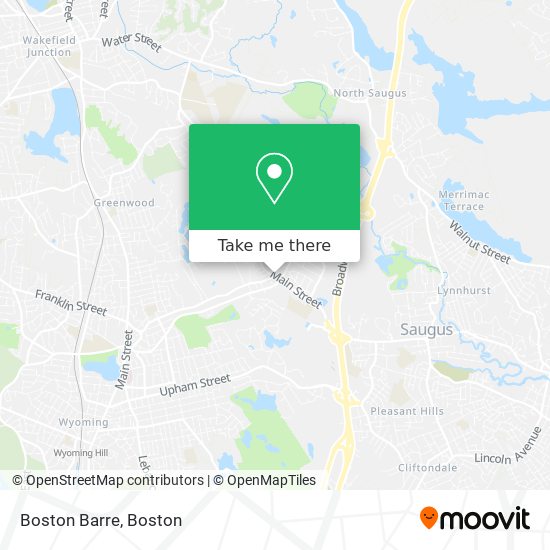 Mapa de Boston Barre