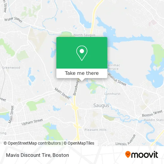 Mavis Discount Tire map