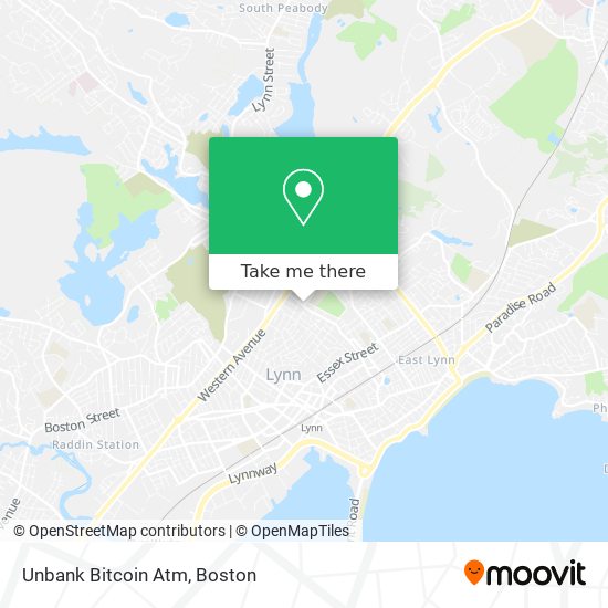 Unbank Bitcoin Atm map
