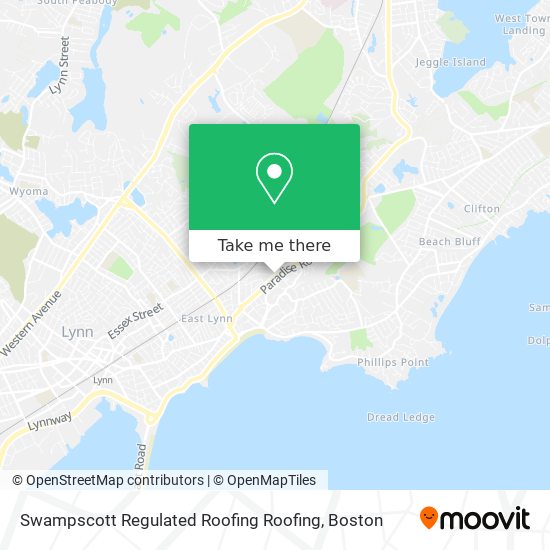 Mapa de Swampscott Regulated Roofing Roofing
