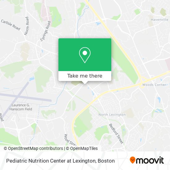 Mapa de Pediatric Nutrition Center at Lexington