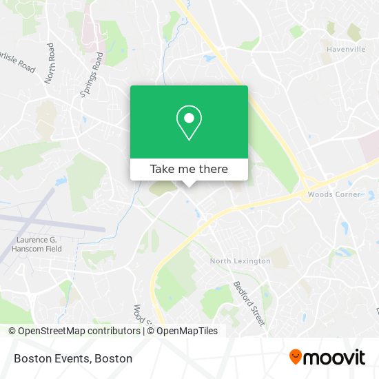 Mapa de Boston Events