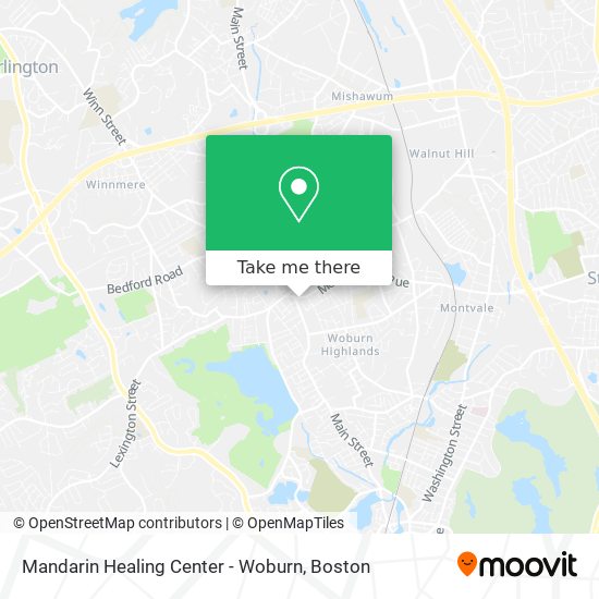 Mandarin Healing Center - Woburn map