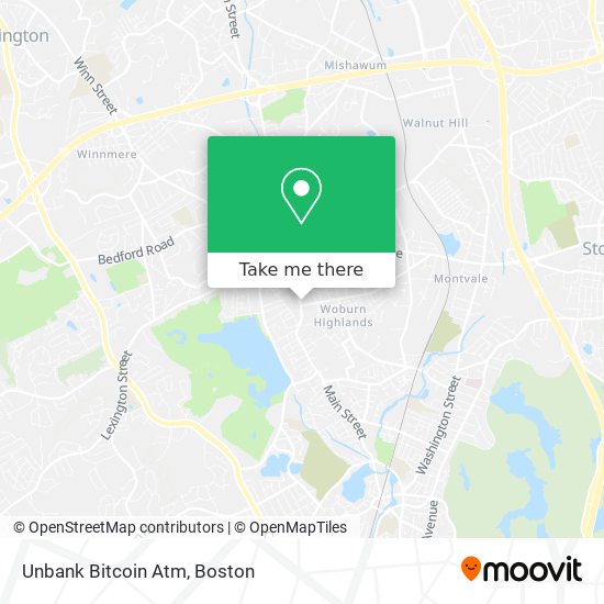 Unbank Bitcoin Atm map