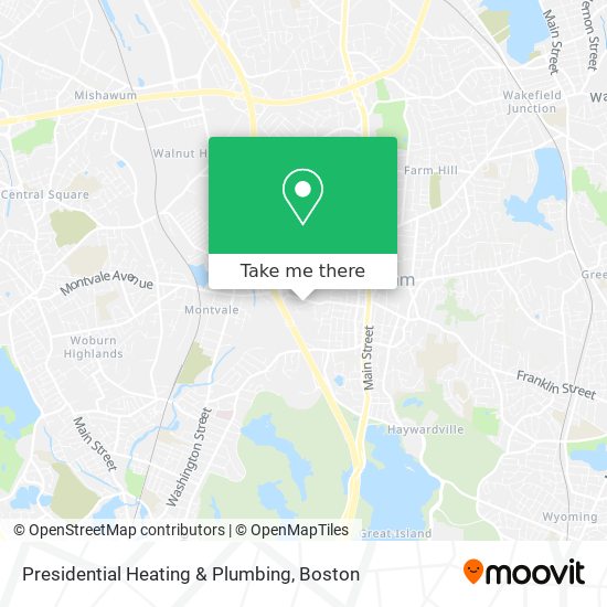 Presidential Heating & Plumbing map