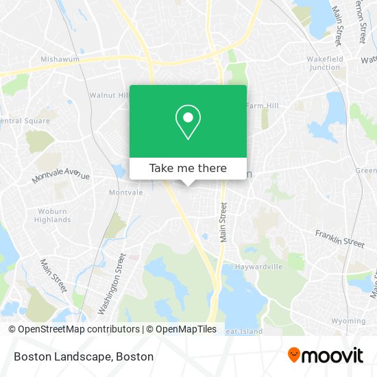 Mapa de Boston Landscape