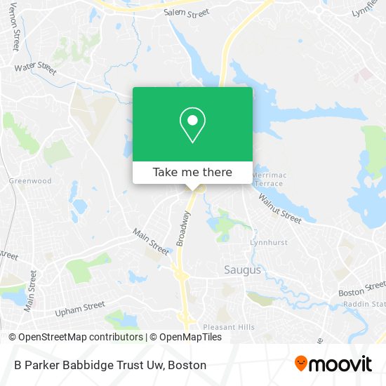 Mapa de B Parker Babbidge Trust Uw