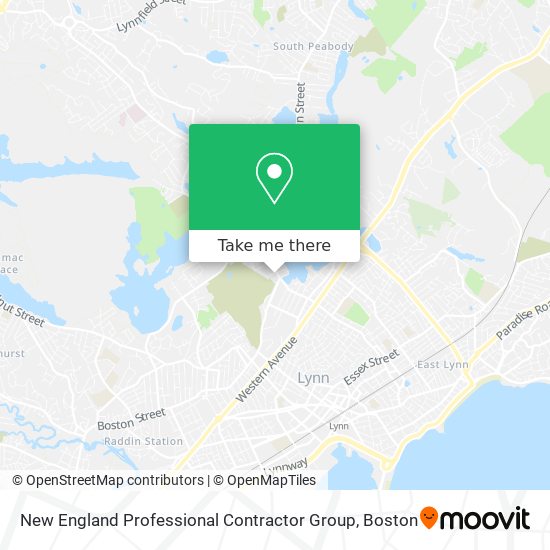 Mapa de New England Professional Contractor Group