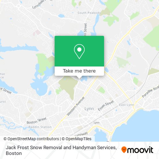 Mapa de Jack Frost Snow Removal and Handyman Services