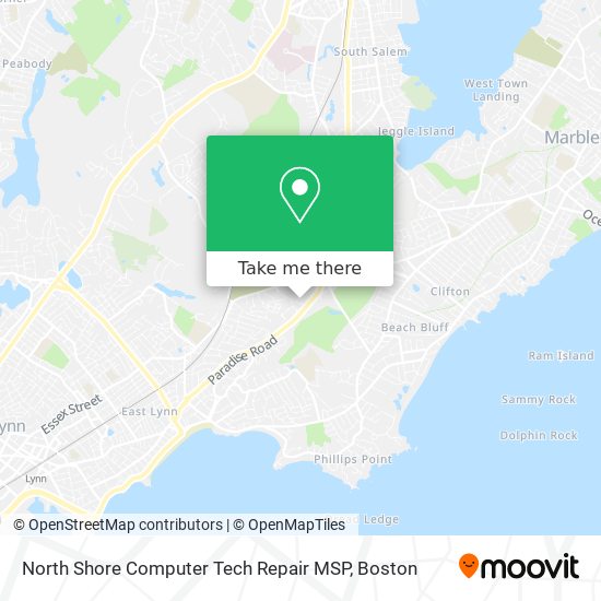 North Shore Computer Tech Repair MSP map