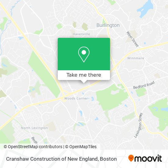 Cranshaw Construction of New England map