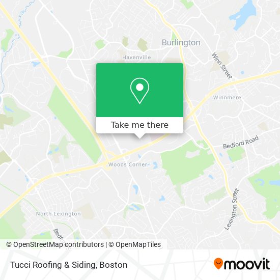 Tucci Roofing & Siding map