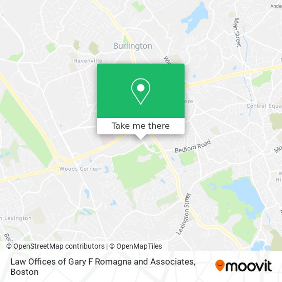 Law Offices of Gary F Romagna and Associates map