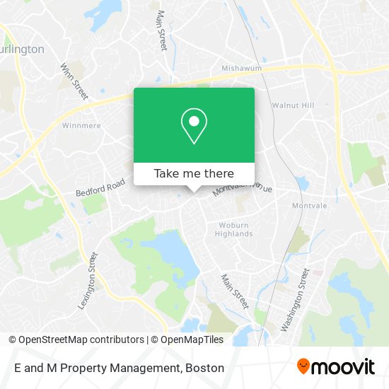 E and M Property Management map