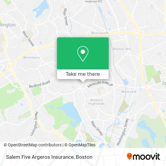 Mapa de Salem Five Argeros Insurance