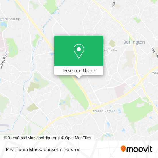 Mapa de Revolusun Massachusetts