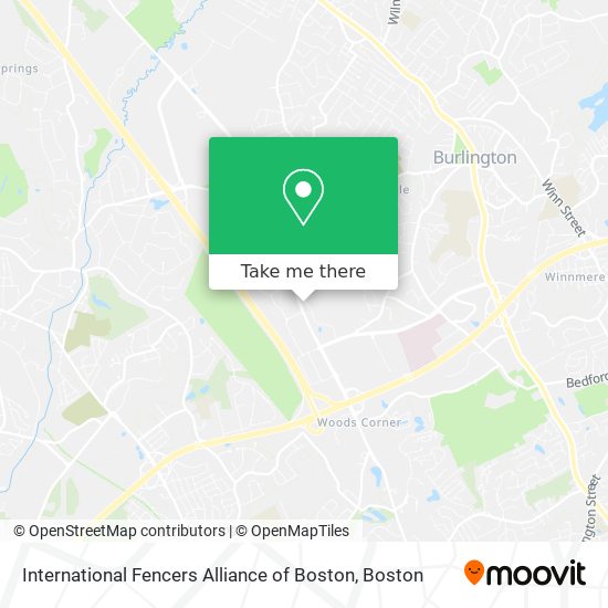 Mapa de International Fencers Alliance of Boston