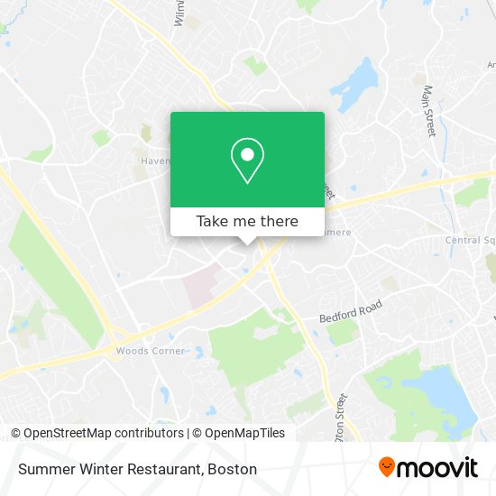 Summer Winter Restaurant map