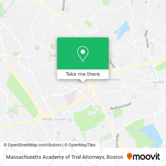 Mapa de Massachusetts Academy of Trial Attorneys