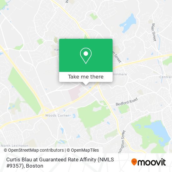 Mapa de Curtis Blau at Guaranteed Rate Affinity (NMLS #9357)