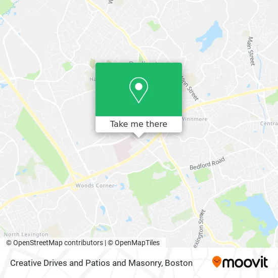 Creative Drives and Patios and Masonry map