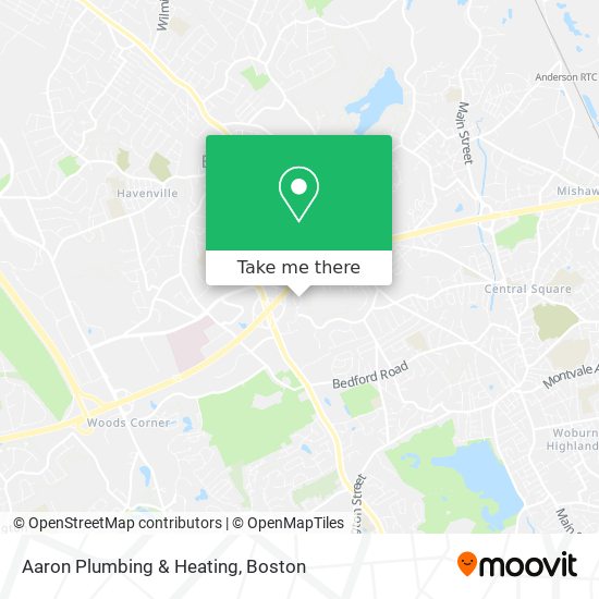 Mapa de Aaron Plumbing & Heating