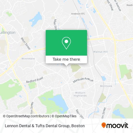 Lennon Dental & Tufts Dental Group map