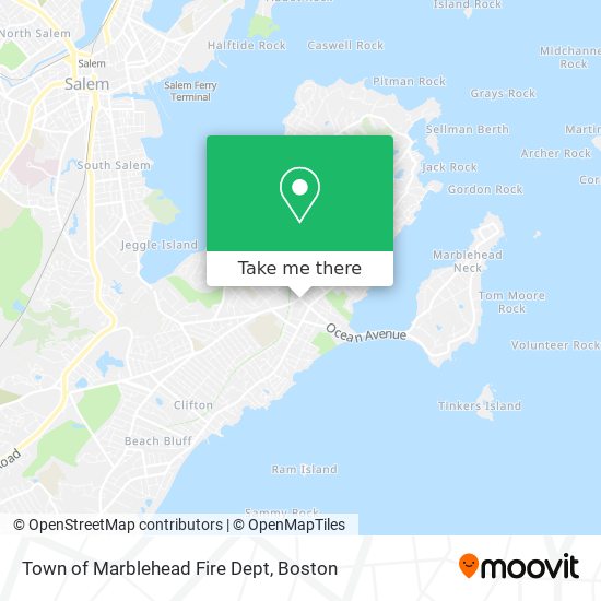 Town of Marblehead Fire Dept map