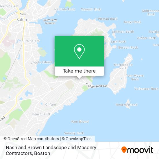 Nash and Brown Landscape and Masonry Contractors map