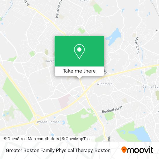 Mapa de Greater Boston Family Physical Therapy